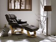Relax Кресло-лежак для отдыха в черном цвете Комплект для релаксации,  