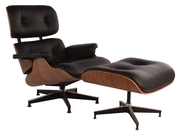 Дніпро Дизайнерське крісло Eames Lounge з оттоманом з натурального дер